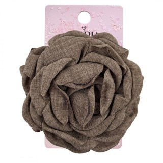 Spinka do włosów duża klamra XL kwiat róża brązowa 9cm SP288BR