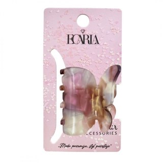 Spinka do włosów, klamra motylek różowy 4 cm SP340R