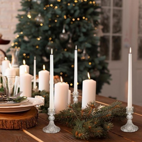 Świecznik dekoracyjny, szklany Glamour 10 cm - SW10