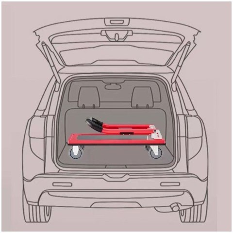 Wózek transportowy, magazynowy ręczny, składany, metalowy 88 x 58 cm AT01