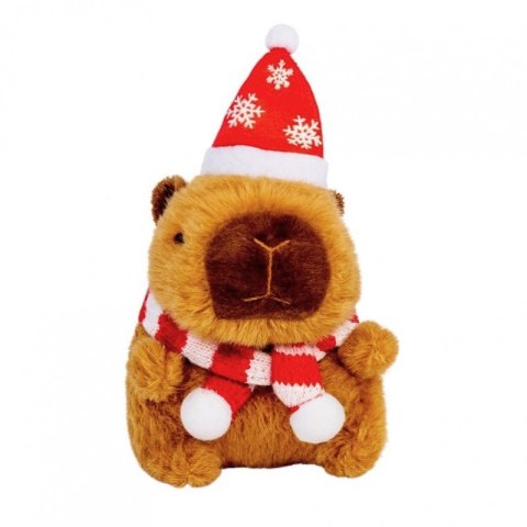 Brelok do kluczy pluszowa, Kapibara Bożonarodzeniowa 1szt. LOSOWY KOLOR BRL394