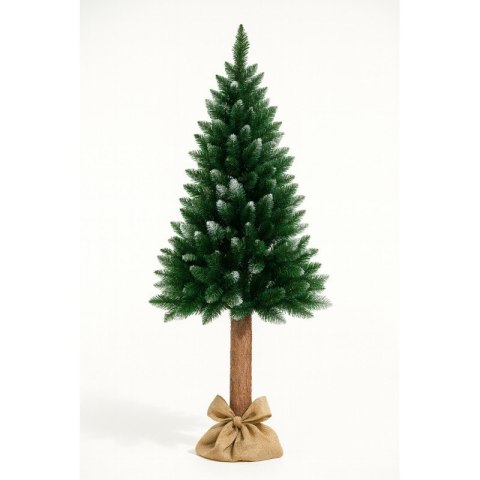 CHOINKA NA PNIU Z SOSNY, SZTUCZNA jak żywa ŚWIERK 180 CM GĘSTA OŚNIEŻONA CHO09