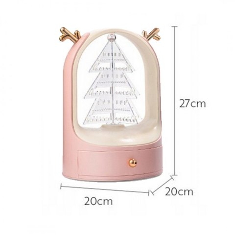 Ekspozytor na biżuterię różowy w świątecznym wydaniu E28R