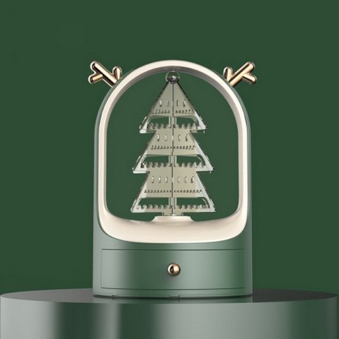 Ekspozytor na biżuterię zielony w świątecznym wydaniu E28ZIE