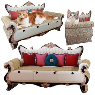 KANAPA DLA KOTA - legowisko, drapak tekturowy- 60 x 27 x 33 cm KOT19