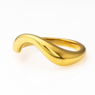 Pierścionek pozłacany stal chirurgiczna platerowana złotem PST924, Rozmiar pierścionków: US9 EU20