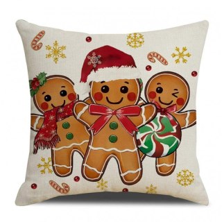 Poszewka na poduszkę 45 x 45 cm motyw świąteczny BOHO POD248