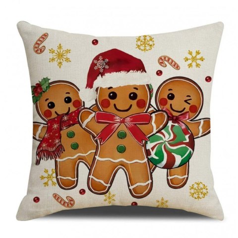 Poszewka na poduszkę 45 x 45 cm motyw świąteczny BOHO POD248