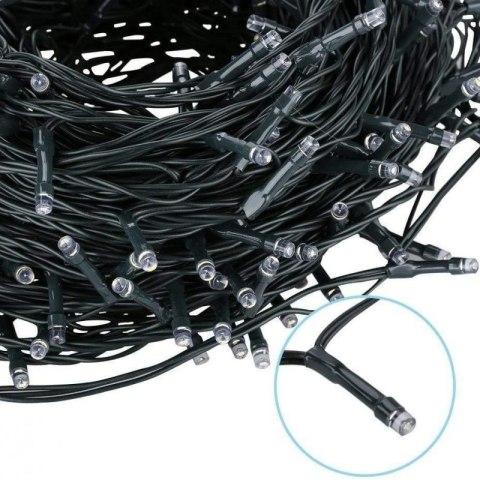 Światełka lampki choinkowe LED 500 NIEBIESKIE, FLASH BIAŁY LAMP31N