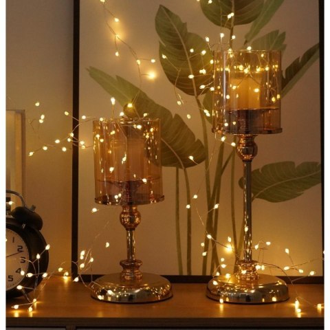 Zewnętrzne/wewnętrzne lampki choinkowe ryż 450 LED 17m, barwa ciepłe białe do dekoracji LAMP60CB