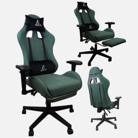 Fotel gamingowy obrotowy EvoChair z masażerem i regulowanymi podłokietnikami KO45ZIE