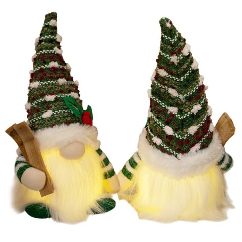 KRASNAL świąteczny świecący na baterie, lampka Z PLUSZU 14 x 28 cm, KSN208