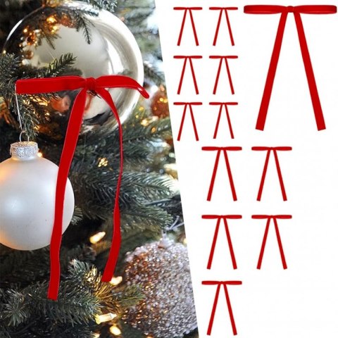 Kokardki, ozdoby świąteczne 13 x 18 cm, zestaw 12 szt. - WOZ39