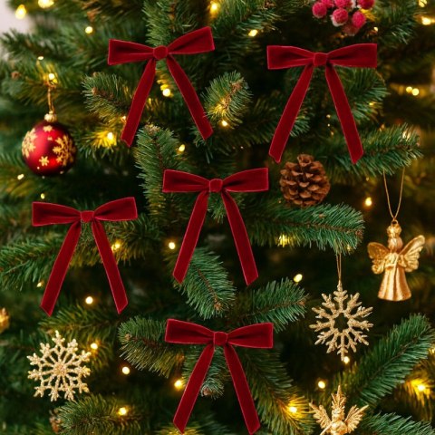 Kokardki, ozdoby świąteczne 13 x 18 cm, zestaw 12 szt. - WOZ39