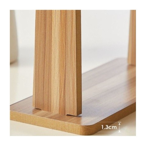 Lusterko kosmetyczne stojące drewniane prostokątne 23,5x19cm L7BR