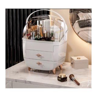 Organizer szkatułka na kosmetyki, biżuterię XL wielopoziomowy 27x21x39 cm CB76B