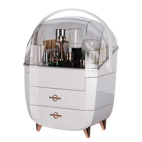 Organizer szkatułka na kosmetyki, biżuterię XL wielopoziomowy 27x21x39 cm CB76B