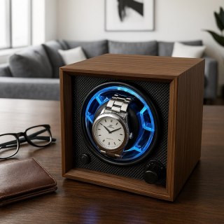 Rotomat szkatułka etui automatyczne na zegarek 1szt. drewno 14x12x12cm PD144