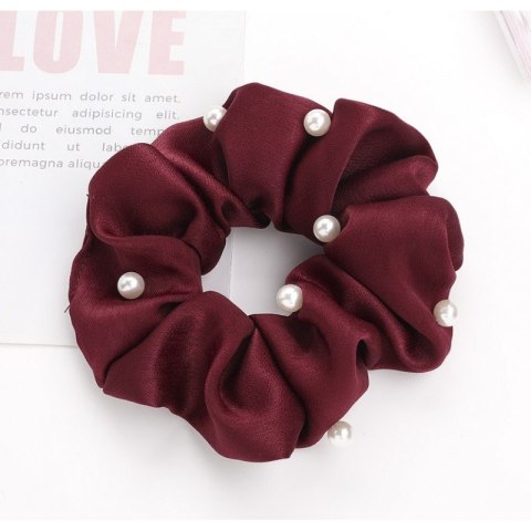 Zestaw 2 gumek do włosów, frotki z perłami GUM198