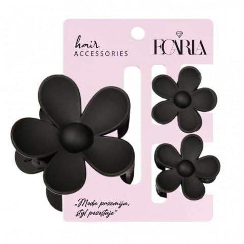 Zestaw spinek do włosów klamer 3w1, kwiat XL + 2 szt. mini spinek SP436