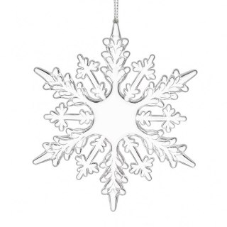 Zestaw zawieszek płatki śniegu transparentne śnieżynki 12szt. w opakowaniu BSN69