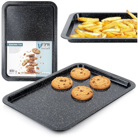 Blacha do Pieczenia Granitowa VILDE 38 x 26,5 x 1,5 cm Stal Węglowa