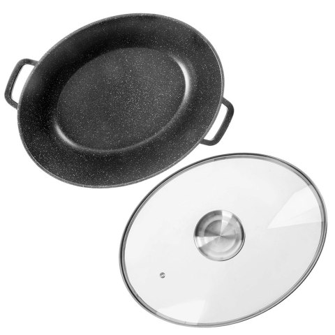 Brytfanna Gęsiarka ORION Granitowa Owalna 12 L na Indukcję do Zmywarki