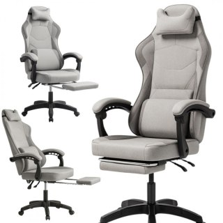 Fotel gamingowy obrotowy VECTOR z masażerem podnóżkiem KO48SZ