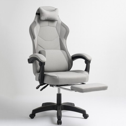 Fotel gamingowy obrotowy VECTOR z masażerem podnóżkiem KO48SZ