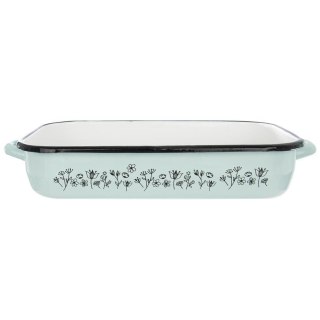 Brytfanna ORION Emaliowana LOUKA Niebieska 3,2 L 40 x 22 cm Kwiaty