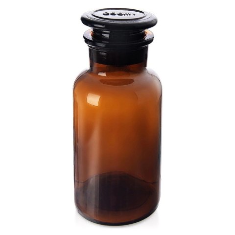 Butelka Szklana Retro 250 ml ORION Brązowa z Korkiem 14 x 6,5 cm