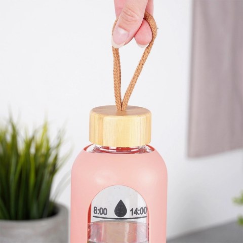 Butelka Szklana VILDE 582 ml z Silikonowym Pokrowcem i Metalową Nakrętką