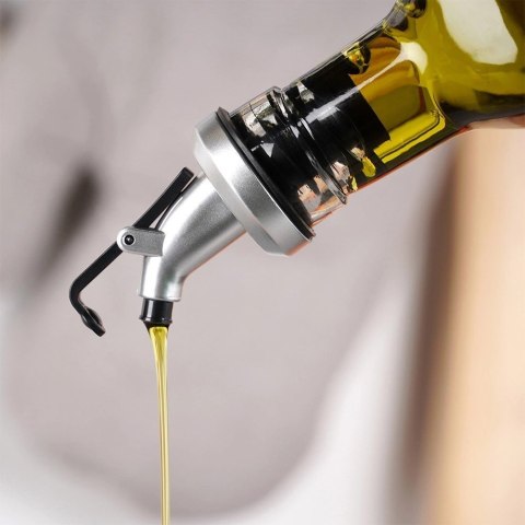 Butelka na Oliwę Ocet z Dozownikiem Szklana VILDE 250 ml Przezroczysta