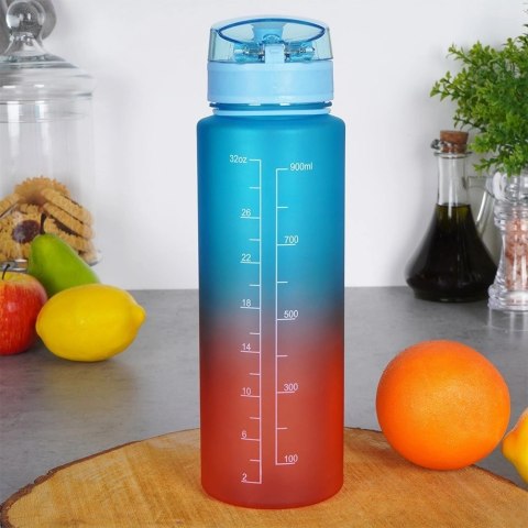 Butelka na Wodę EXCELLENT HOUSEWARE 1 L Motywująca z Podziałką Ombre