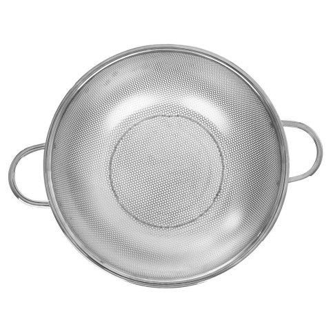 Cedzak Durszlak z Uchwytami do Makaronu Warzyw Owoców Stalowy ORION 28,5 cm