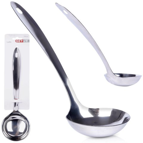 Chochla Stalowa GET-IT 80 ml 29 cm do Zupy Sosów Wytrzymała Ergonomiczna
