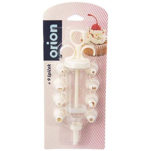 Dekorator do Ciast ORION 10 el. Strzykawka z Końcówkami do Tortów i Muffin