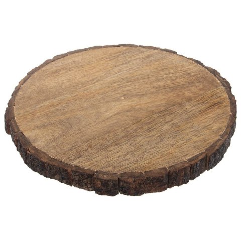 Deska Taca do Krojenia Serwowania Przekąsek Drewniana Okrągła ORION 30 cm
