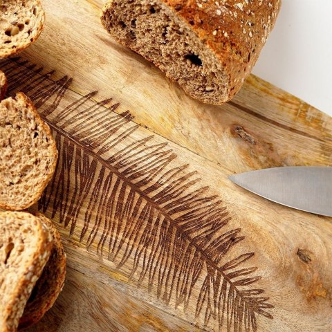 Deska do Krojenia Serwowania Przekąsek Drewniana Solidna VILDE 50,5x24,5 cm