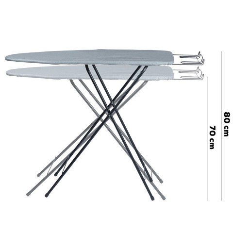 Deska do Prasowania Szara Solidna Regulowana VILDE 105,5 x 30,5 x 80,5 cm