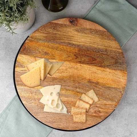 Deska do Serwowania Podawania Przekąsek Przystawek Drewniana ORION 38,5 cm