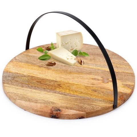 Deska do Serwowania Podawania Przekąsek Przystawek Drewniana ORION 38,5 cm
