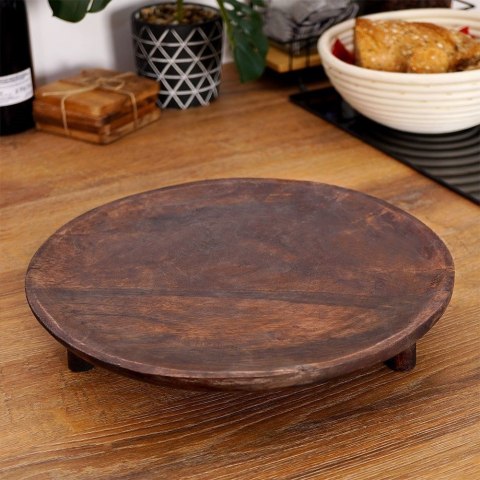 Deska do serwowania drewniana na nóżkach 30 cm