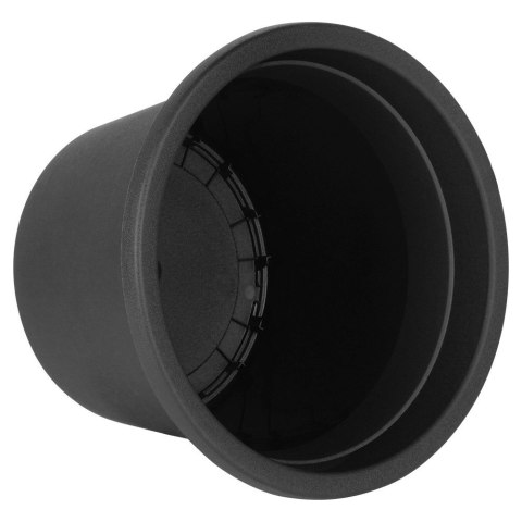 Doniczka Ogrodowa Okrągła VILDE 27,5 cm Czarna Odporna na Pogodę