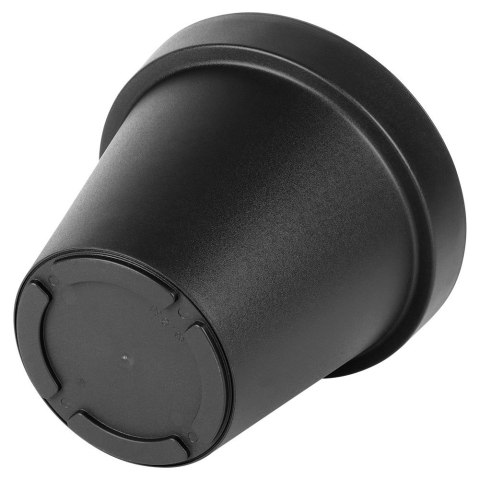 Doniczka Ogrodowa Okrągła VILDE 29 cm Czarna Lekka Trwała Odporna na Pogodę