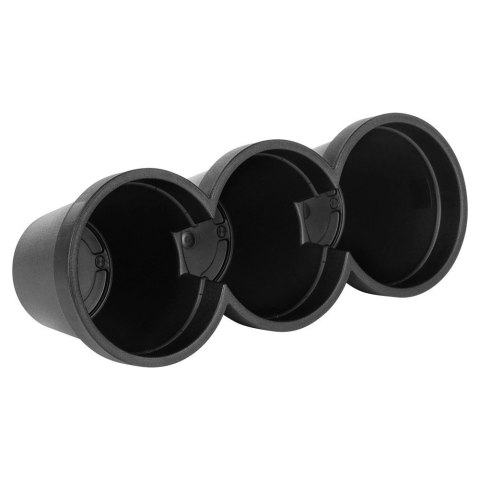 Doniczka Ogrodowa Potrójna VILDE 39,5 cm Czarna na Zioła i Kwiaty