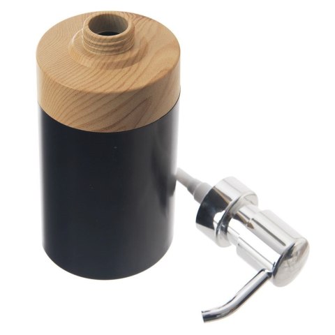 Dozownik Pojemnik Łazienkowy do Mydła w Płynie Czarny Solidny ORION 380 ml