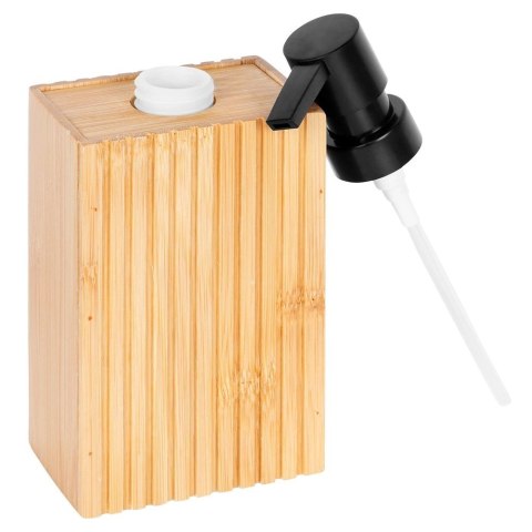 Dozownik do Mydła BATHROOM SOLUTIONS 280 ml Drewniany Bambus Ryflowany