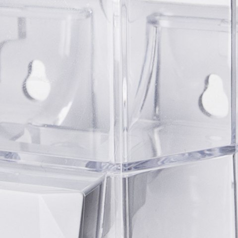 Dozownik do Mydła Ścienny ORION 430 ml Przezroczysty z Montażem do Łazienki