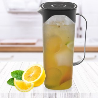 Dzbanek Plastikowy ORION 1,8 L z Pokrywką Sitko w Wieczku, Czarny